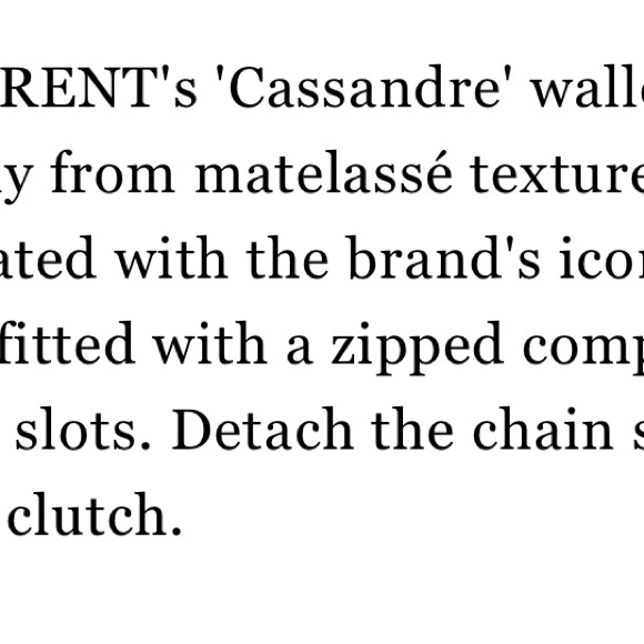 Yves Saint Laurent Monogram Large Wallet on Chain, Grained Leather - Picture 14 of 14